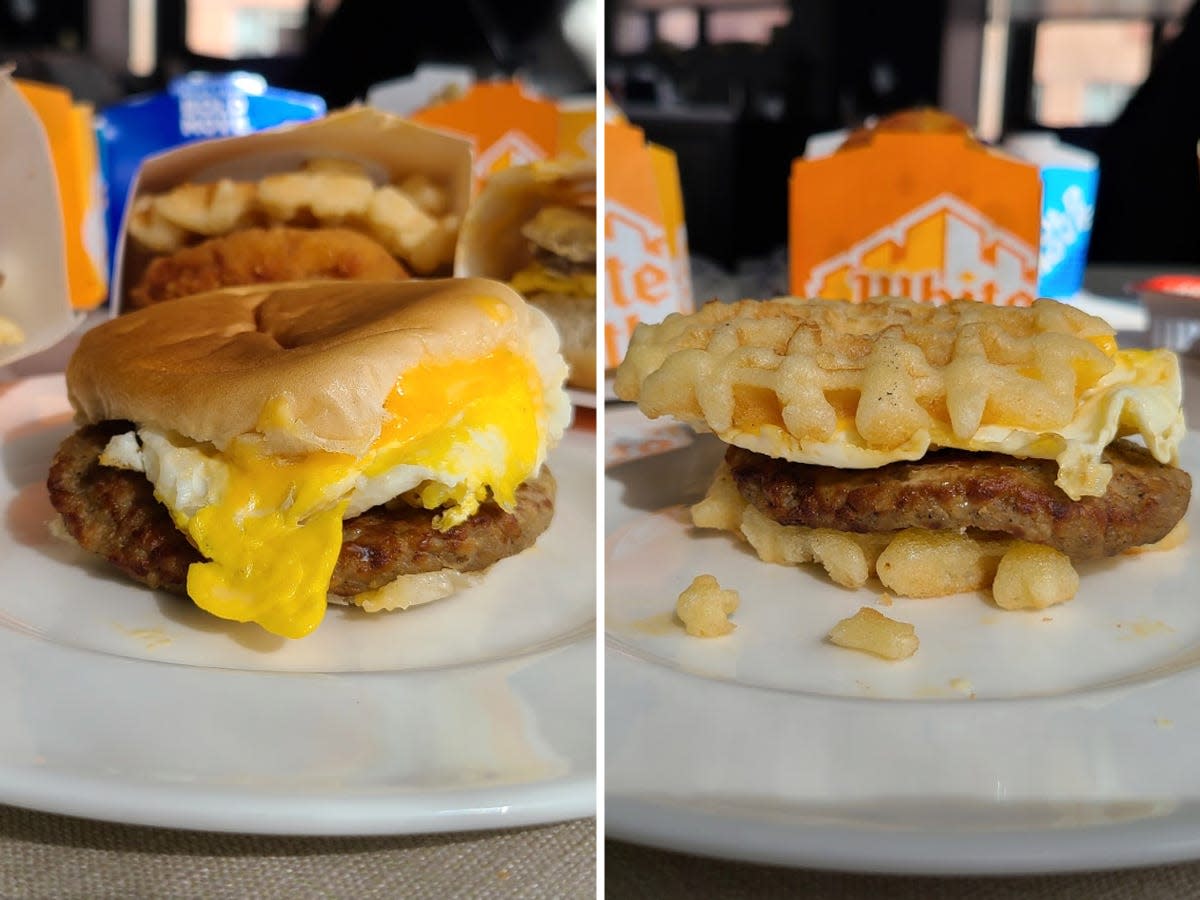 white castle breakfast