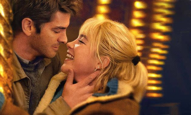 Andrew Garfield and Florence Pugh in We Live In Time
