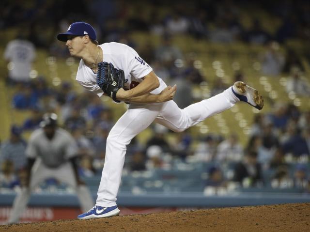 Walker Buehler 2018 Home 4th of July Jersey: Team-Issued