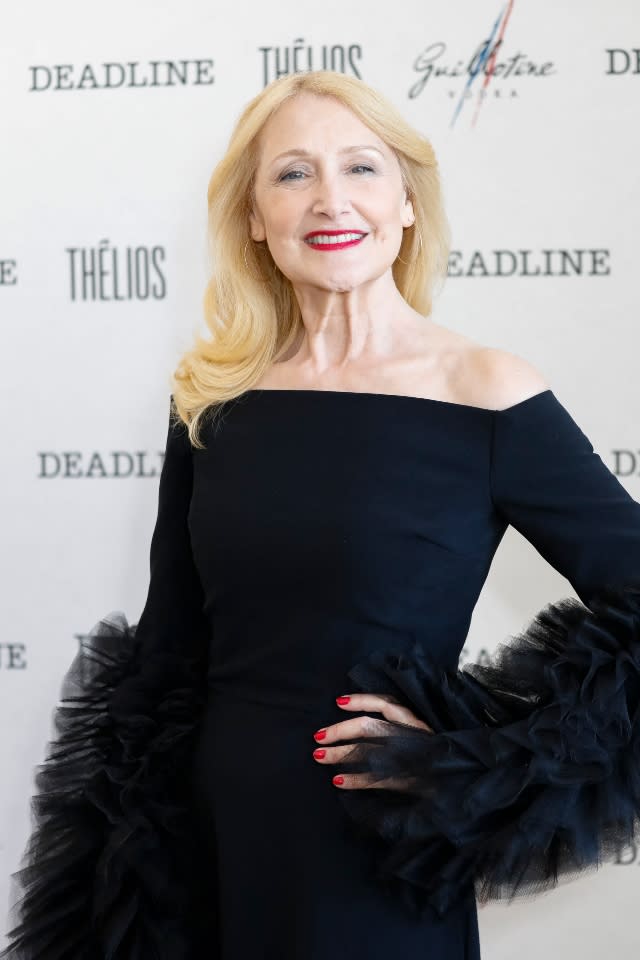 Patricia Clarkson attend the Thelios Suite during the 79th Venice International Film Festival at Palazzo del Cinema on the Lido in Venice, Italy, on 02 September 2022. 