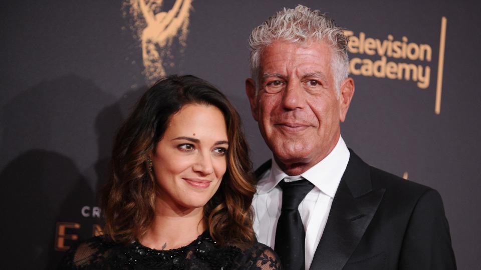 Asia Argento broke down in tears when talking about the death of her boyfriend, Anthony Bourdain, in first interview since his suicide.
