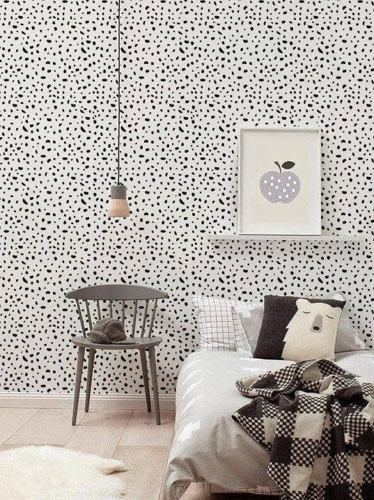 White bedroom walls got you feeling down? Try easy-to-use <a href="https://www.etsy.com/listing/232461956/self-adhesive-vinyl-wallpaper-wall-decal?ref=related-2" target="_blank">removable wallpaper</a> to add some texture to your bedroom.&nbsp;