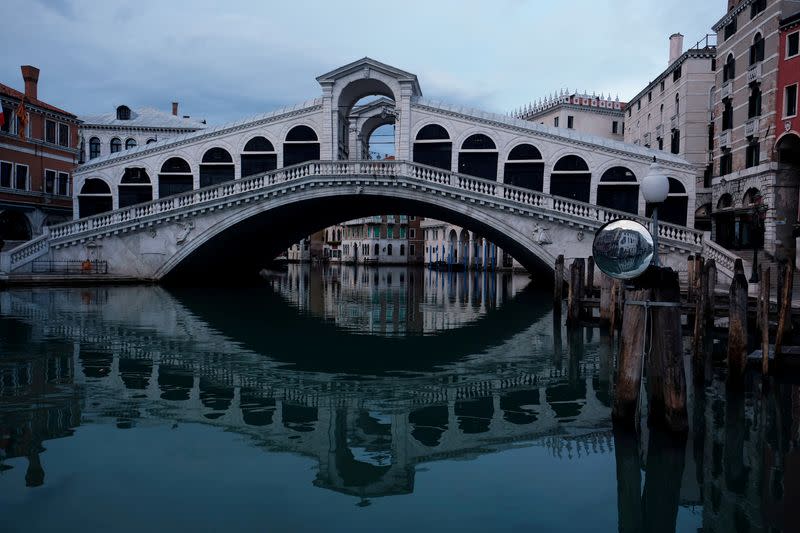 FILE PHOTO: The spread of the coronavirus disease (COVID-19), in Venice