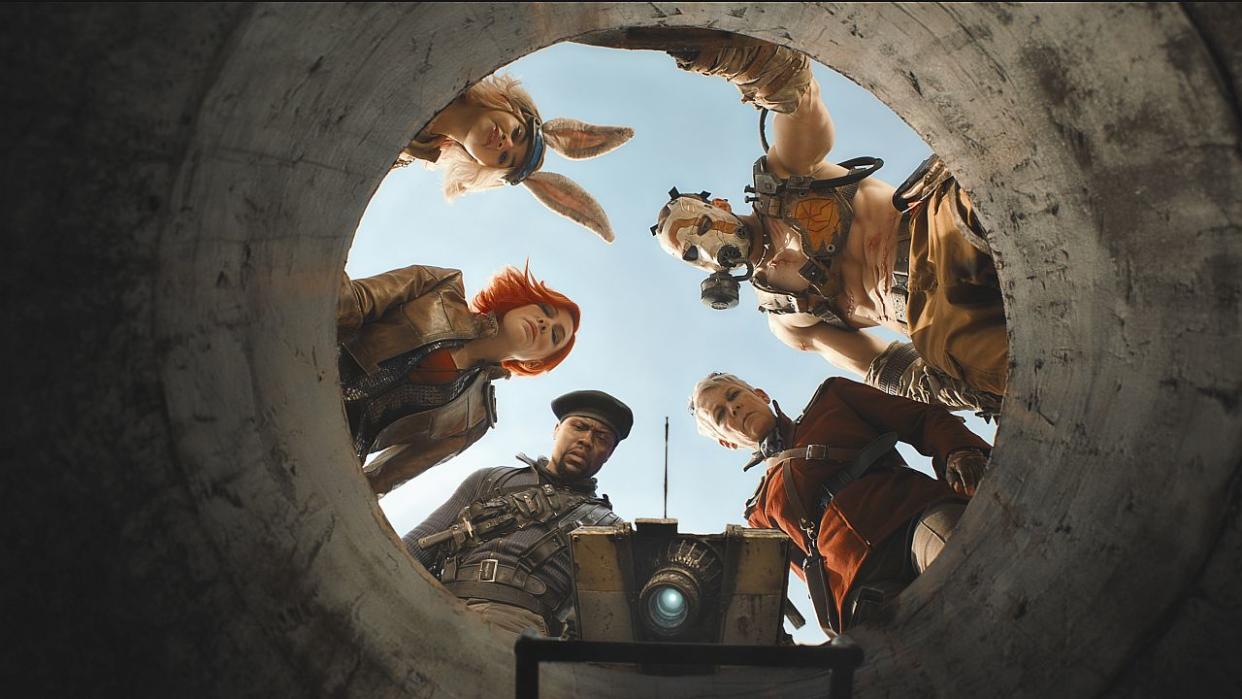  Borderlands cast looking down  hole. 