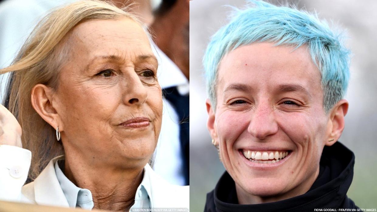 Martina Navratilova and Megan Rapinoe