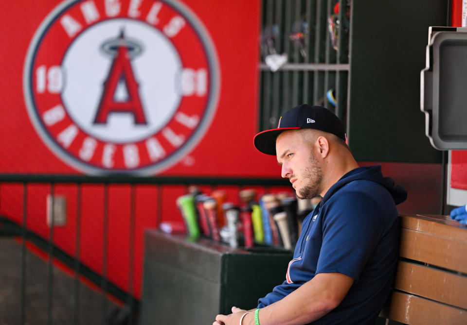 Seperti biasa, offseason bagi Angels dimulai dengan masalah Mike Trout. (Foto oleh Gene Wang/Getty Images)