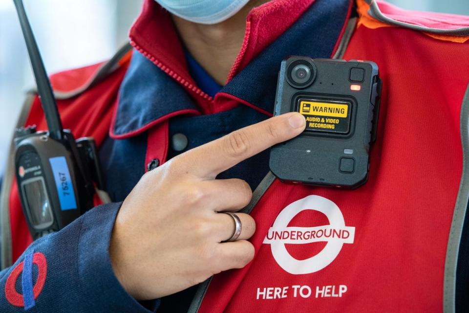 TfL body-worn video cameras are being used to protect staff from fare dodgers (TfL)