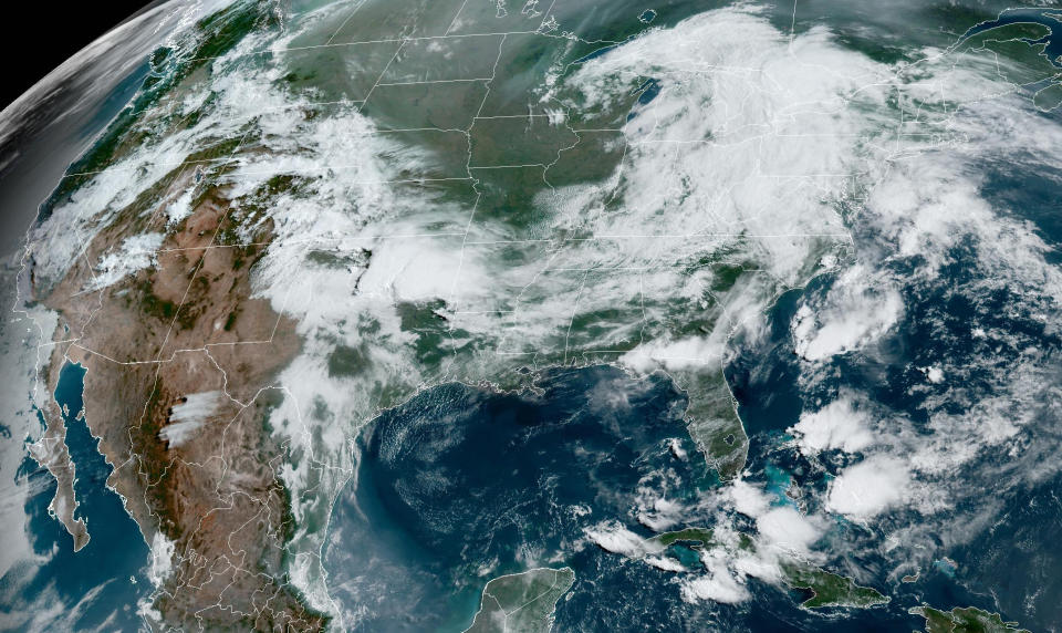 Weather over the continental United States on June 12, 2023. (NOAA)