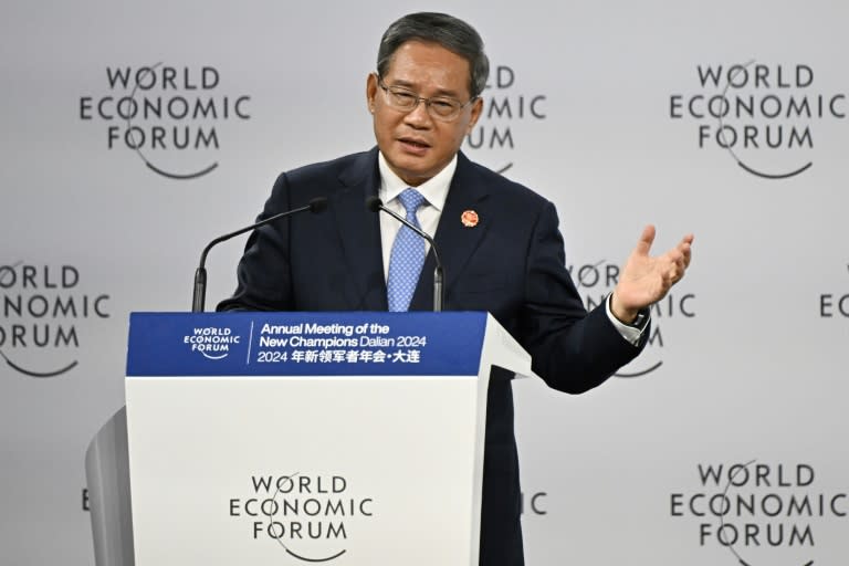 Li Qiang spoke at the opening of a World Economic Forum conference known as the 'Summer Davos' (Pedro Pardo)
