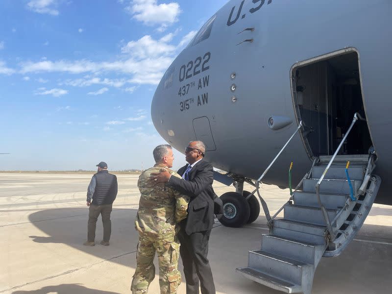 U.S. Defense Secretary Lloyd Austin makes an unannounced trip to Baghdad