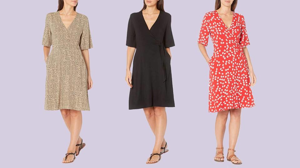 This v-neck dress even has pockets—count us in. (Photo: Amazon)