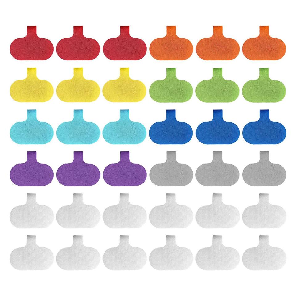 Cable Labels by Wrap-It Storage, Regular, Multi-Color (36 Pack)