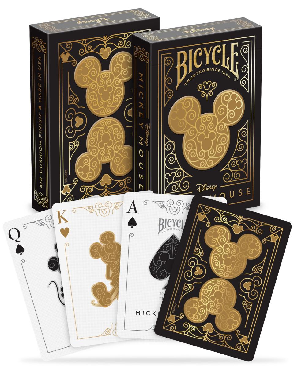 Bicycle Disney Black and Gold Mickey Mouse playing cards | Bicycle