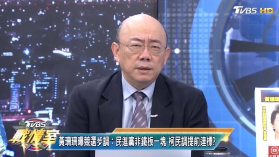 郭正亮點出柯文哲的新策略，認為他有「越來越綠」的趨勢。（圖／TVBS）