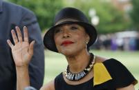 Actress Lynn Whitfield arrives at the memorial service for Maya Angelou at Wake Forest University in Winston-Salem, North Carolina June 7, 2014. REUTERS/Nell Redmond