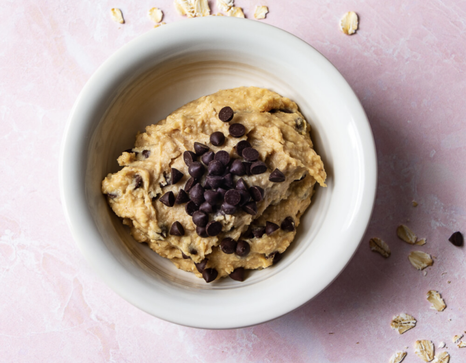 27) Chickpea Chocolate Chip Vegan Cookie Dough