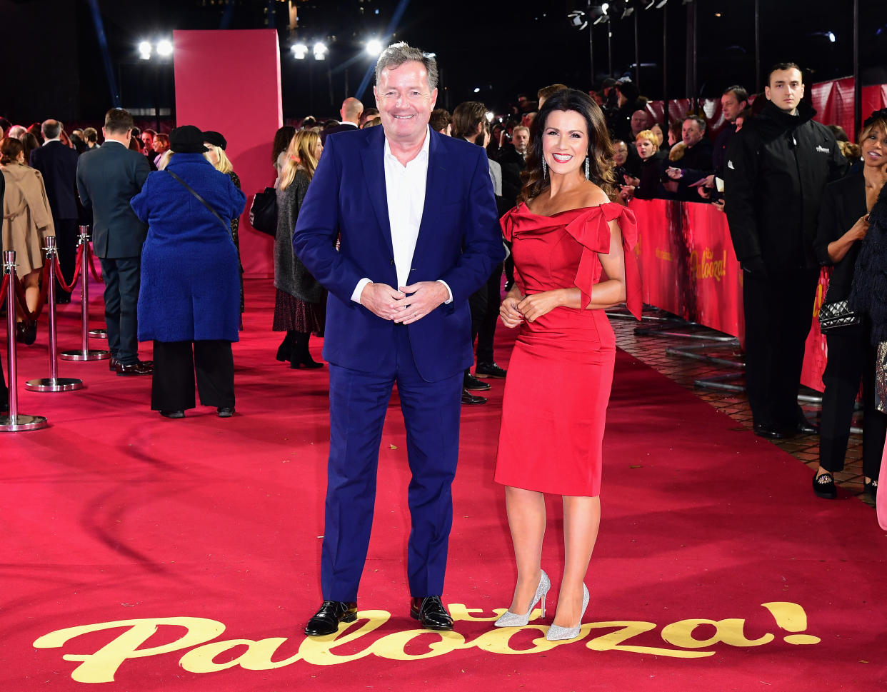 Piers Morgan and Susanna Reid arriving for the ITV Palooza held at the Royal Festival Hall, Southbank Centre, London. (Photo by Ian West/PA Images via Getty Images)