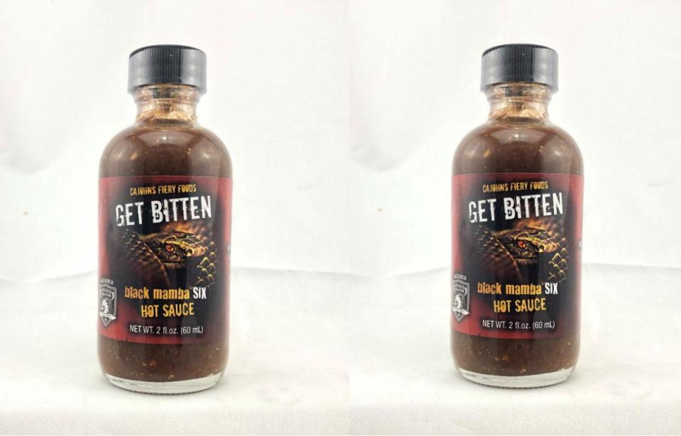 #3 Get Bitten Black Mamba Six Hot Sauce: 6 million Scoville units