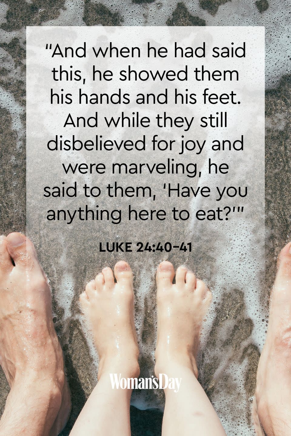 Luke 24:40–41