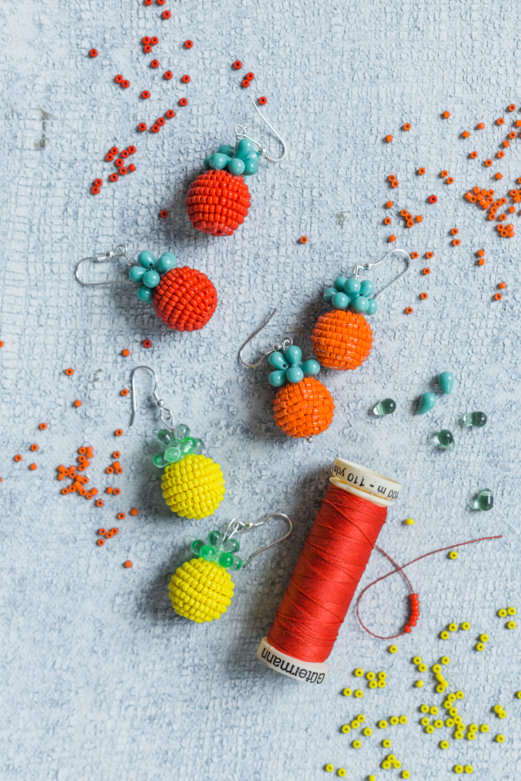 summer crafts diy fruit earrings