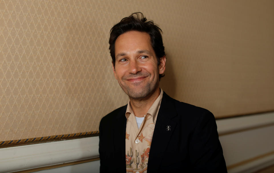 Paul Rudd promotes <em>Ant-Man and the Wasp</em> in Pasadena, Calif., on June 24. (Photo: Reuters/Mario Anzuoni)