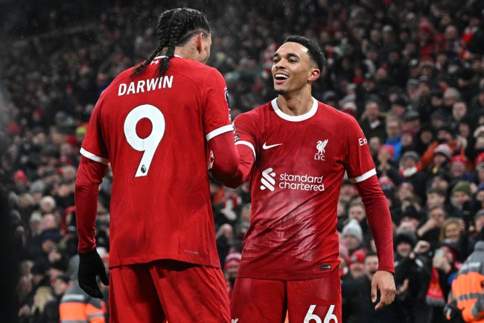 Nunez and Alexander-Arnold remain injury concerns for the Reds (AFP via Getty Images)