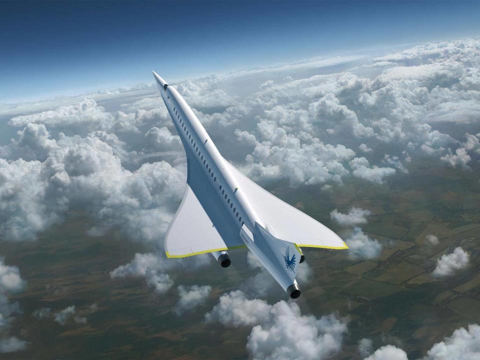 The jet has a planned cruising speed of 1,451mph, almost 100mph faster than Concorde (Boom Supersonic)