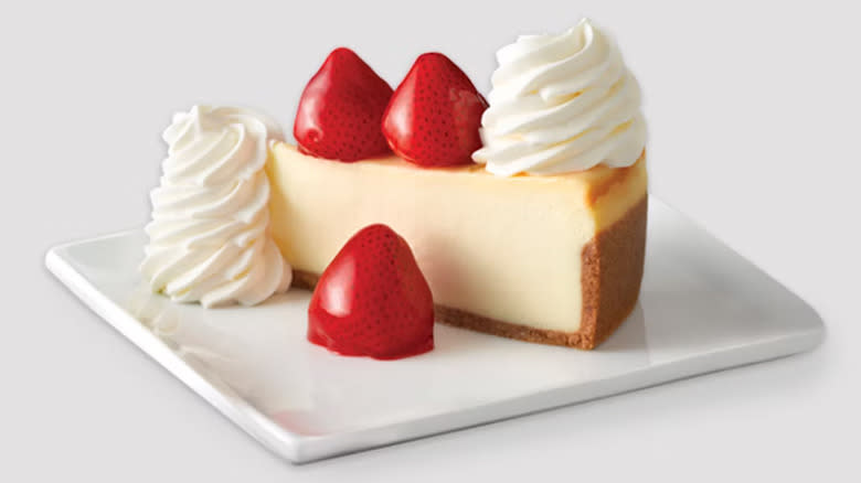 The Cheesecake Factory's fresh strawberry cheesecake