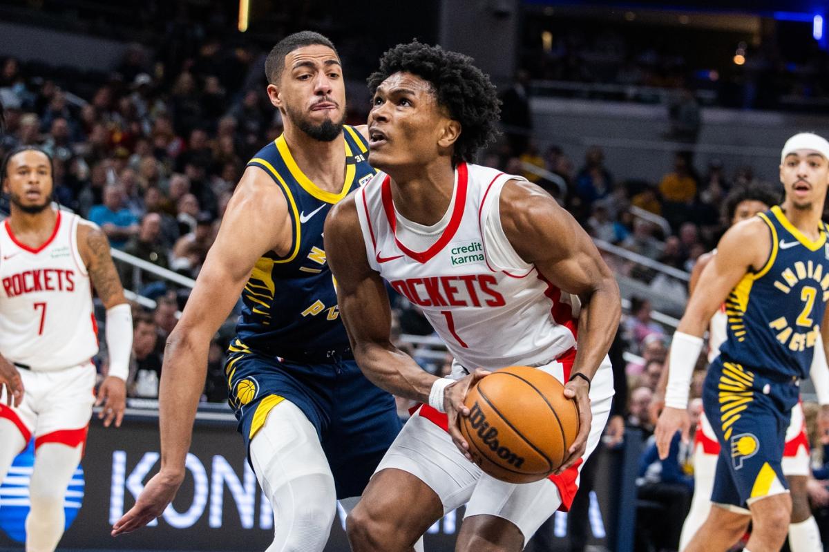 Reaction: Rockets rookie Amen Thompson dazzles in NBA G League debut -  Yahoo Sports