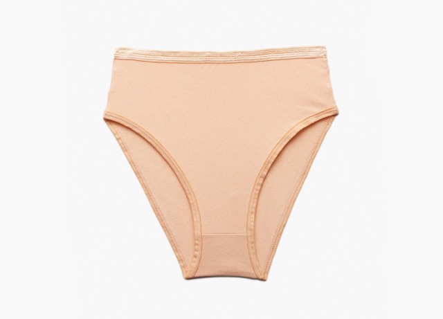 Low rise underwear in super stretch organic cotton - Beige