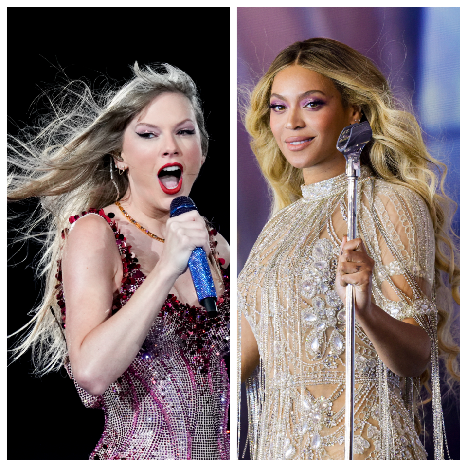 Stars like Beyoncé (right) and Taylor Swift (left) have been at the beck-and-call of executives, managers, loved ones and, of course, frothing-at-the-mouth fans – situations where saying "yes" might have worked as an easy way out of a problem at one time or another.