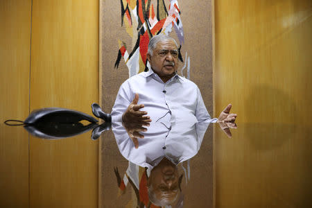 Kamal Hossain, a leader of the opposition alliance Jatiya Oikyafront, is pictured during an interview with Reuters in Dhaka, Bangladesh, November 22, 2018.REUTERS/Mohammad Ponir Hossain