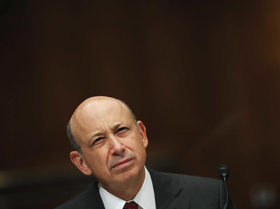 Blankfein wince