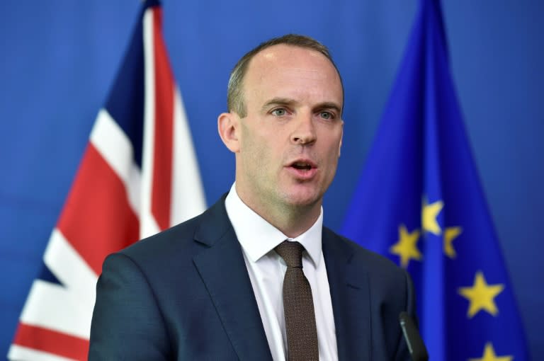 Britain's Brexit Minister Dominic Raab says he is confident of a 'good deal' to leave the EU