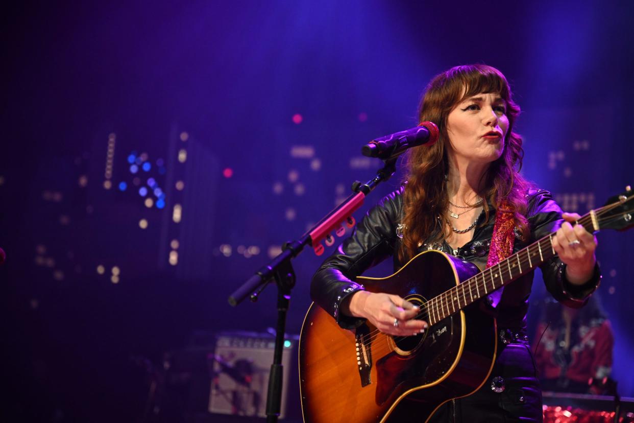 Jenny Lewis tapes her third episode of "Austin City Limits" on July 26, 2023. Lewis played songs from her new album "Joy'all" as well as favorites from throughout her career.