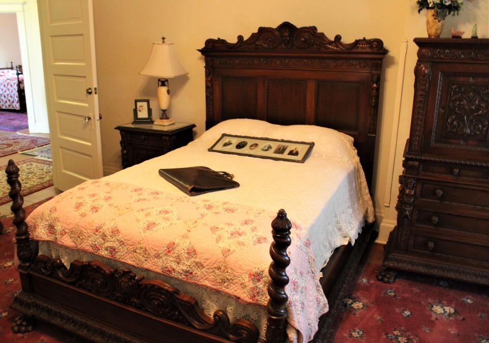 The master bedroom in the Bradford House.