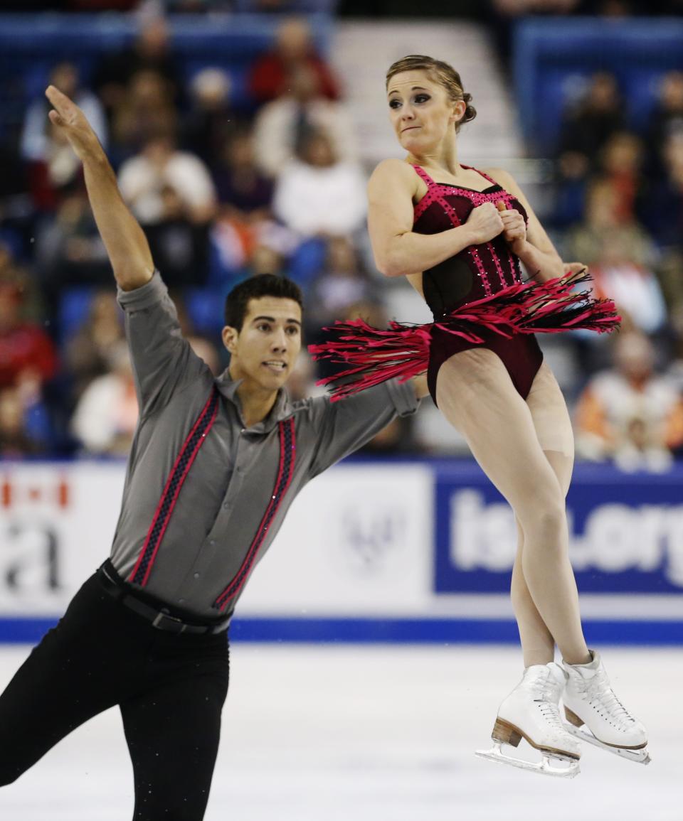 Paige Lawrence, 23, of Kennedy, Saskatchewan and Rudi Swiegers, 26, of Kipling, Saskatchewan<br> The three-time Canadian Championship Bronze Medalists will look to put on a show for Sochi in their first trip to the Olympics.