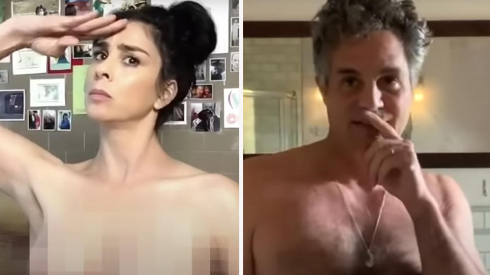 Celebrities have taken their clothes off to educate Americans about naked ballots. Photo: YouTube/RepresentUs