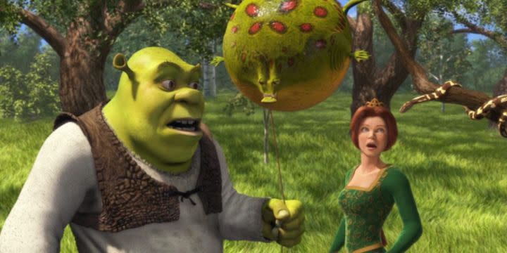 Shrek and Fiona in Shrek (2021)
