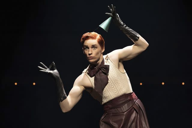 <p>Marc Brenner</p> Eddie Redmayne in 'Cabaret'