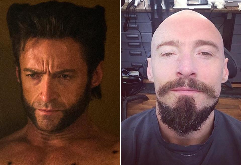 Hugh Jackman shaved head beard Blackbeard Pan