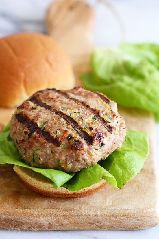 Juicy Turkey Burgers with Zucchini