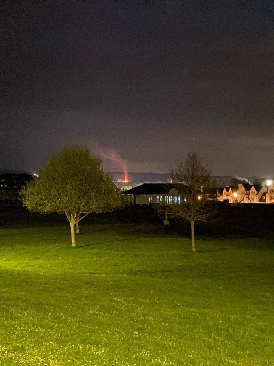 Dorset Echo: The controlled burn from Poundbury