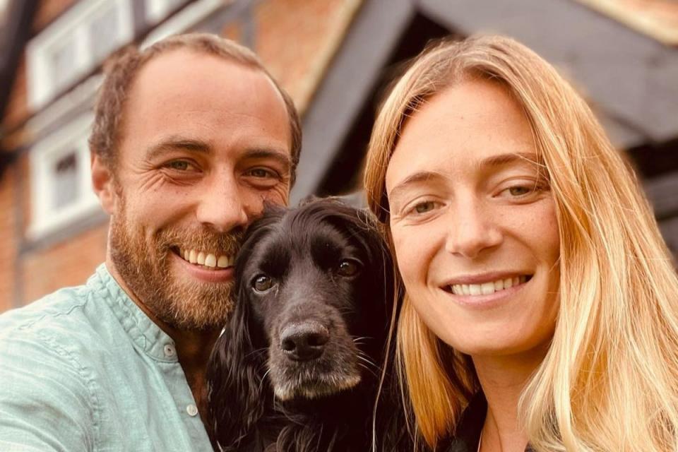 James Middleton with wife Alizée Thevenet (Instagram @jmidy)