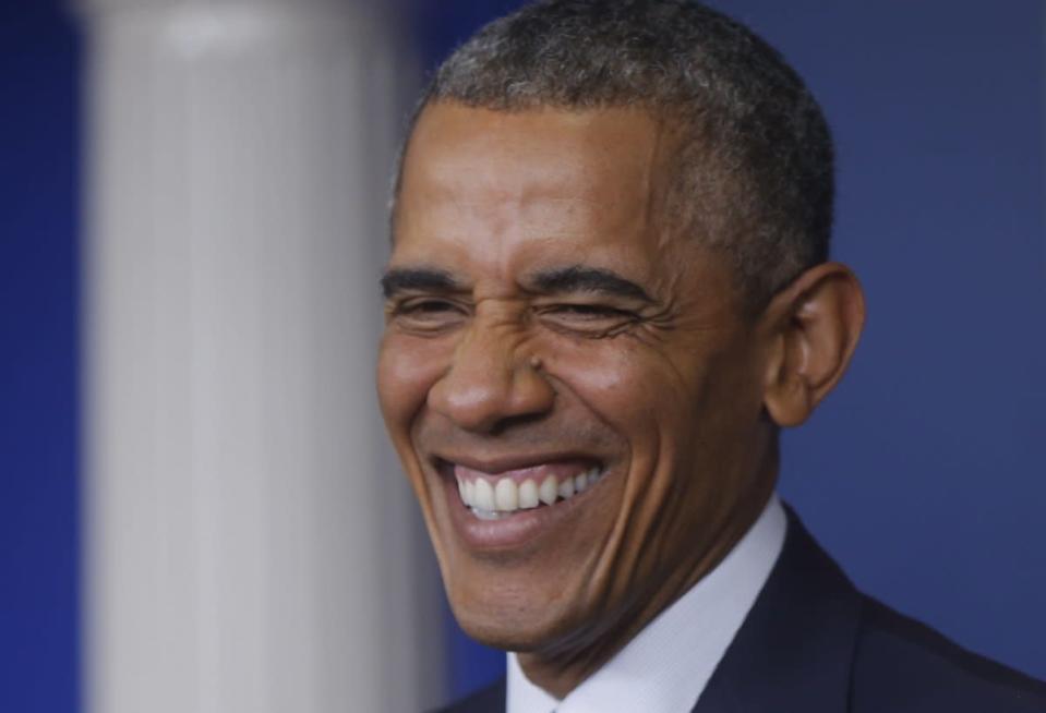 Barack Obama smile