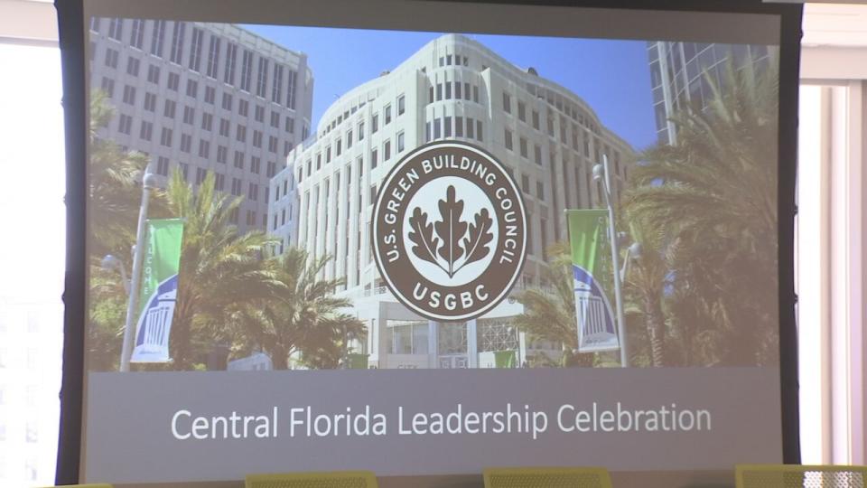 The U.S. Green Building Council awarded Mayor Buddy Dyer and Orlando with Central Florida Leadership Awards at City Hall.