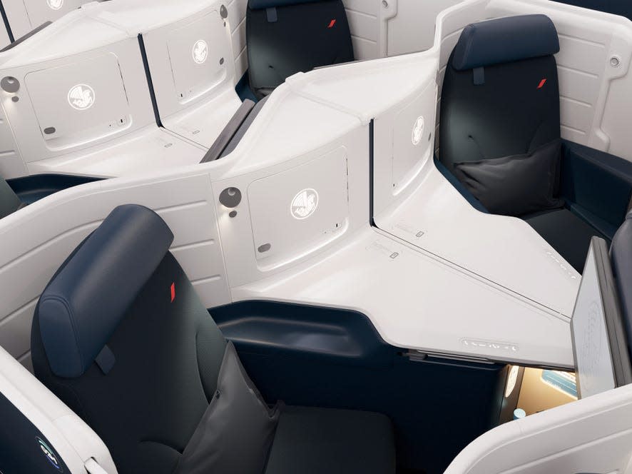 Air France new business class cabin.