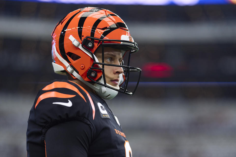 Joe Burrow #9 of the Cincinnati Bengals hasn't been doing much in fantasy