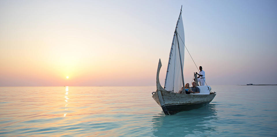 Sailing at Gili Lankanfushi