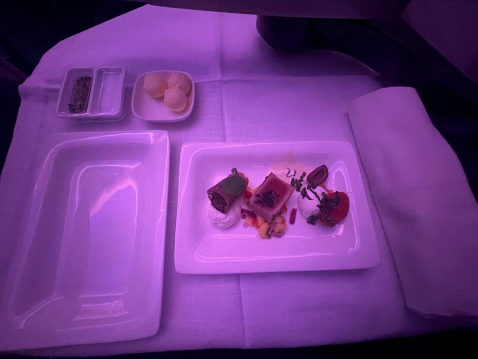 Flying Air New Zealand in business class.